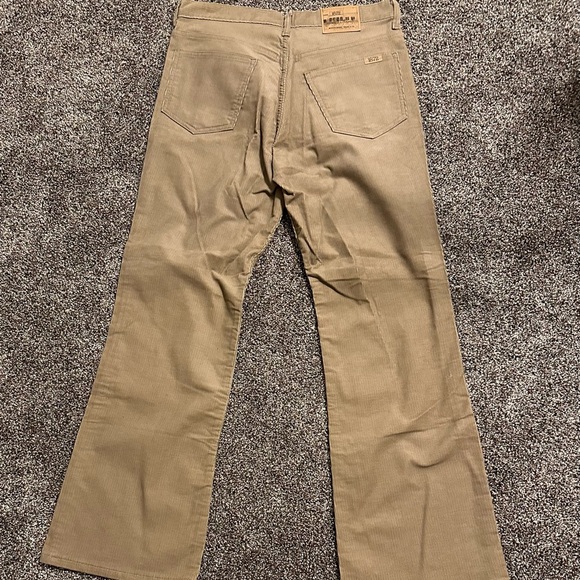 New with tags Vintage 1970’s Montgomery 1972 Tan Corduroy Pants 33 X 30 - Picture 2 of 8